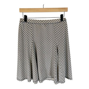 Max‎ Studio Womens Skirt S Small Gray & White Geometric Business Professional